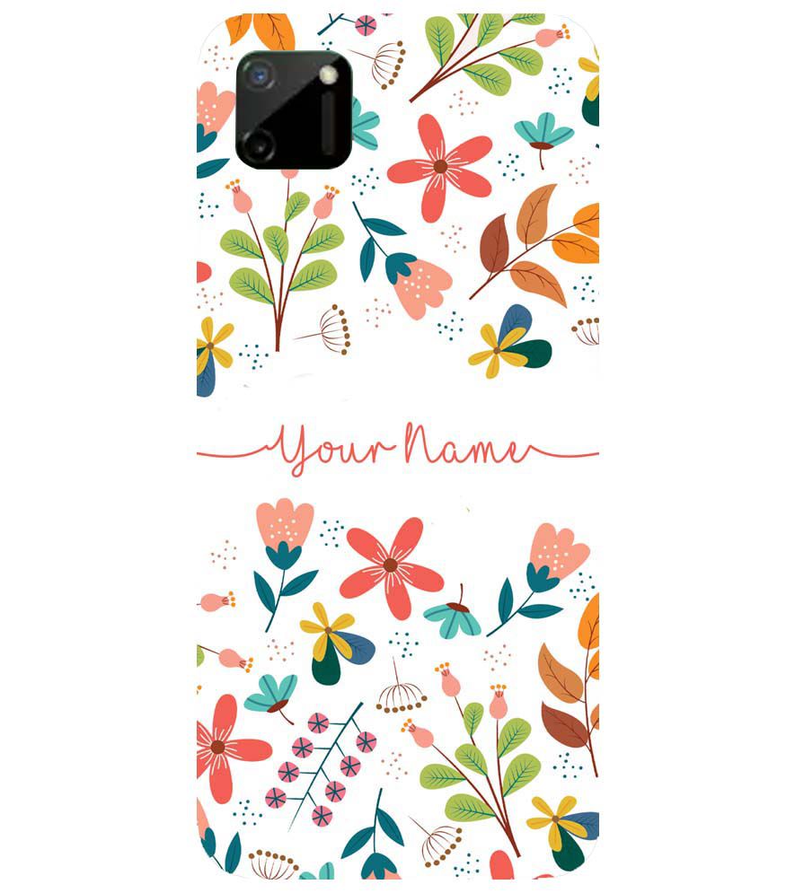 IK5002-Flower with Name Back Cover for Realme C11