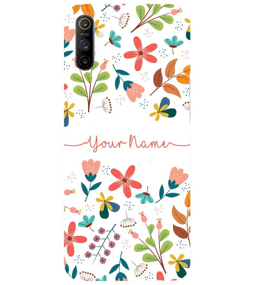 IK5002-Flower with Name Back Cover for Realme Narzo 10A