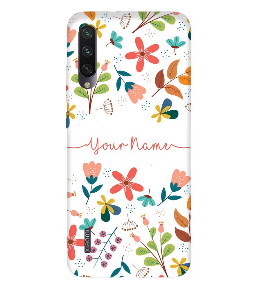 IK5002-Flower with Name Back Cover for Xiaomi Mi A3