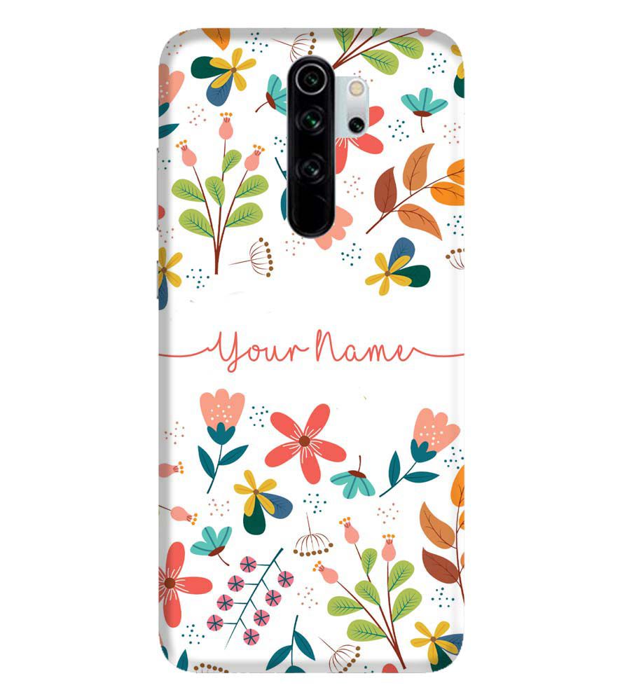 IK5002-Flower with Name Back Cover for Xiaomi Redmi Note 8 Pro