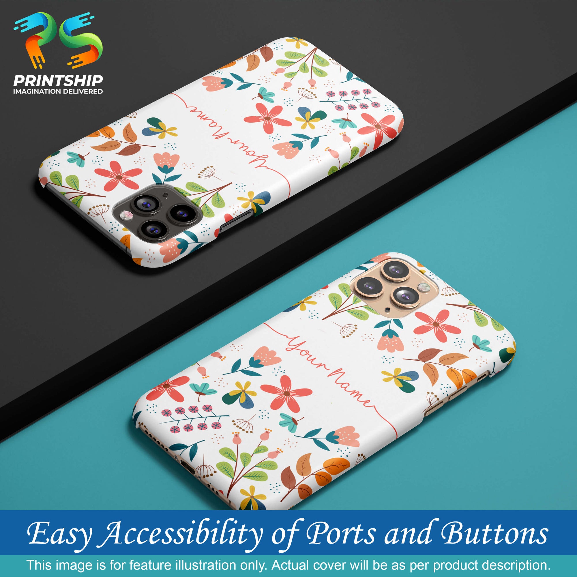 IK5002-Flower with Name Back Cover for Xiaomi Poco M2-Image5