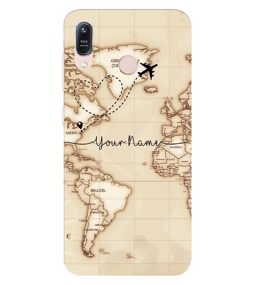 IK5003-World Map with Name Back Cover for Asus Zenfone Max (M1) ZB556KL