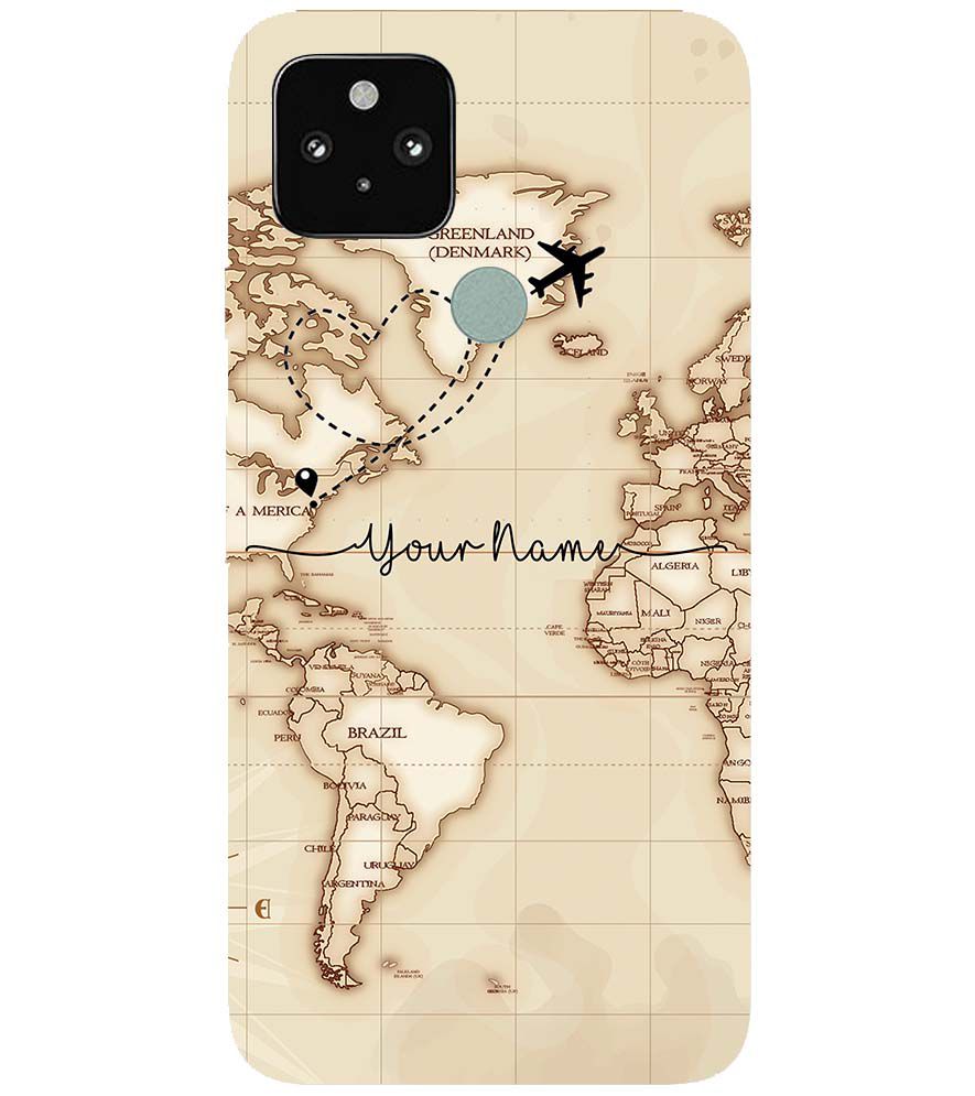 IK5003-World Map with Name Back Cover for Google Pixel 5