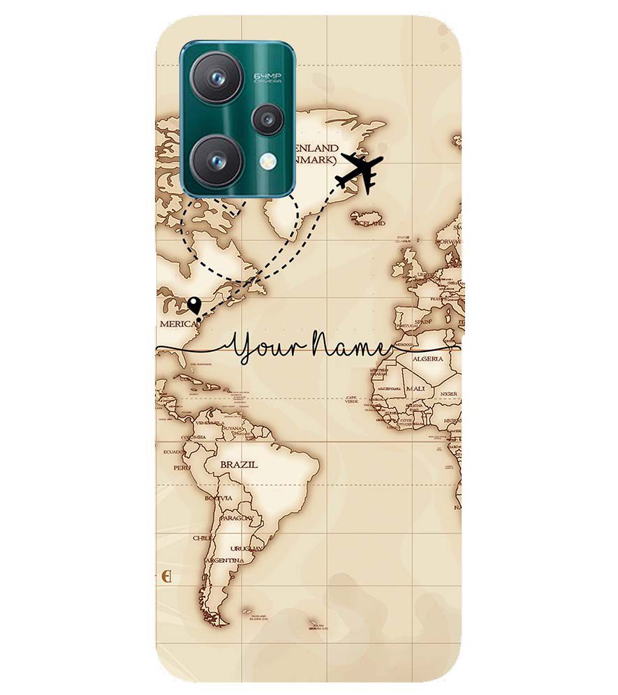 IK5003-World Map with Name Back Cover for Realme 9 Pro+