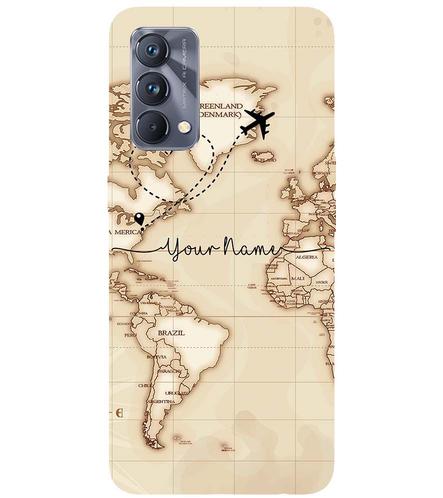 IK5003-World Map with Name Back Cover for Realme GT Master