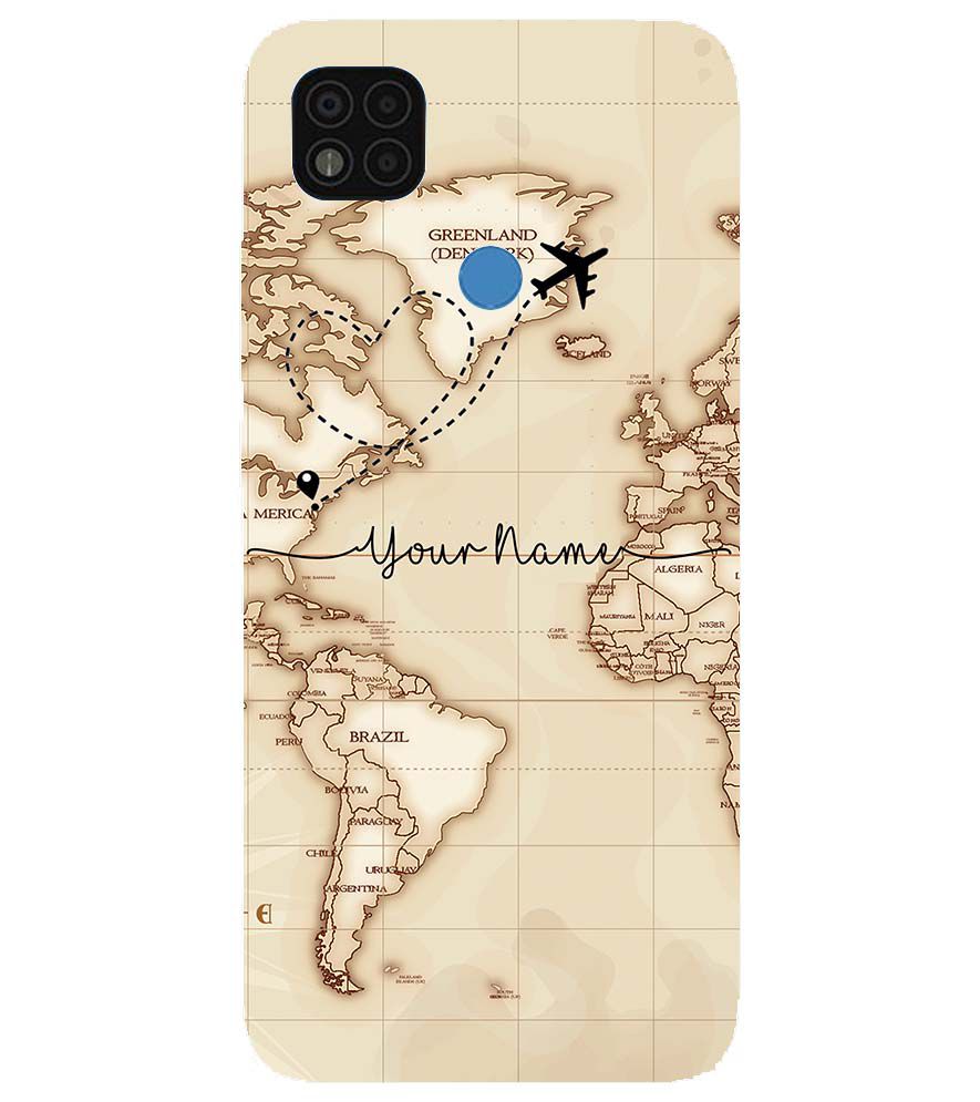 IK5003-World Map with Name Back Cover for Xiaomi Poco C31