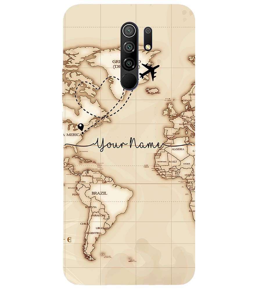 IK5003-World Map with Name Back Cover for Xiaomi Poco M2