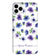 IK5005-Purple Flowers with Name Back Cover for Apple iPhone 11 Pro