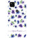 IK5005-Purple Flowers with Name Back Cover for Google Pixel 4a