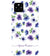 IK5005-Purple Flowers with Name Back Cover for Google Pixel 5