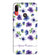 IK5005-Purple Flowers with Name Back Cover for Motorola Moto E6s