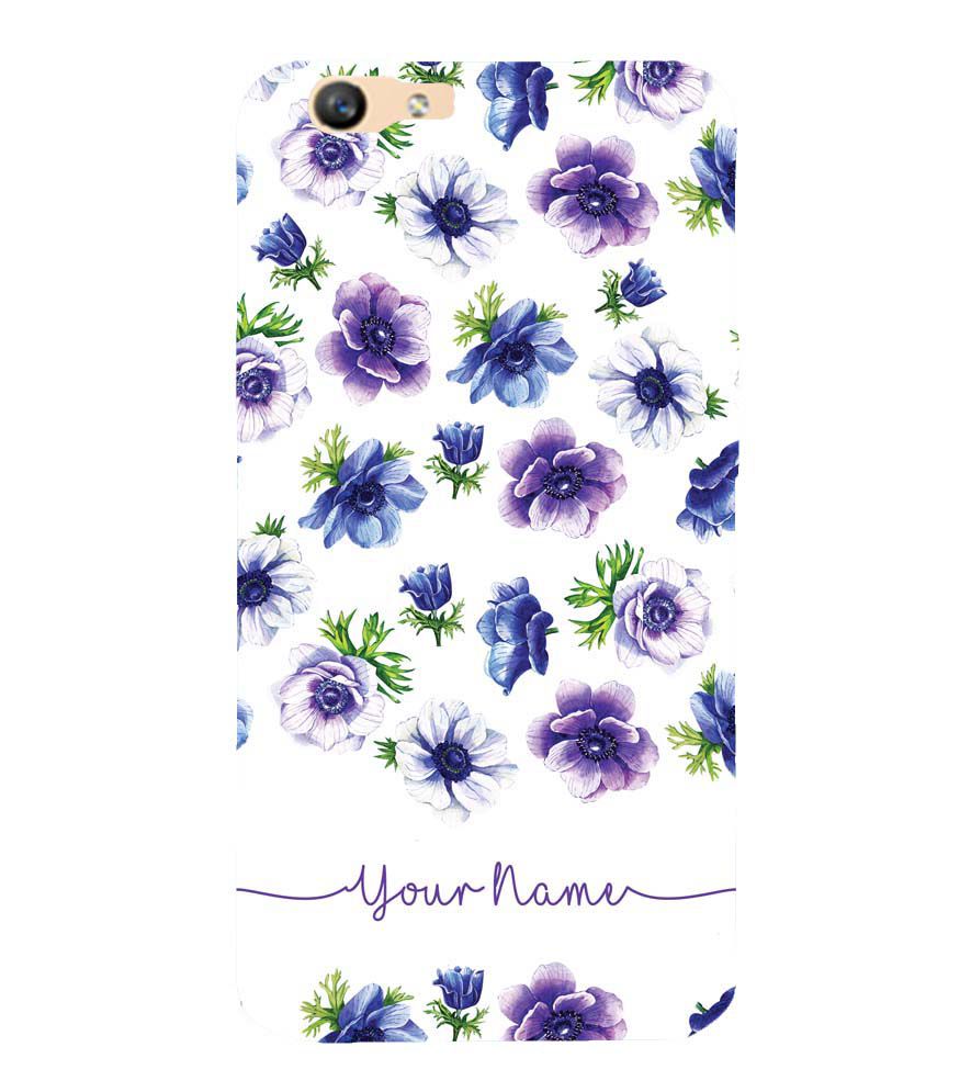 IK5005-Purple Flowers with Name Back Cover for Oppo F1s : A59