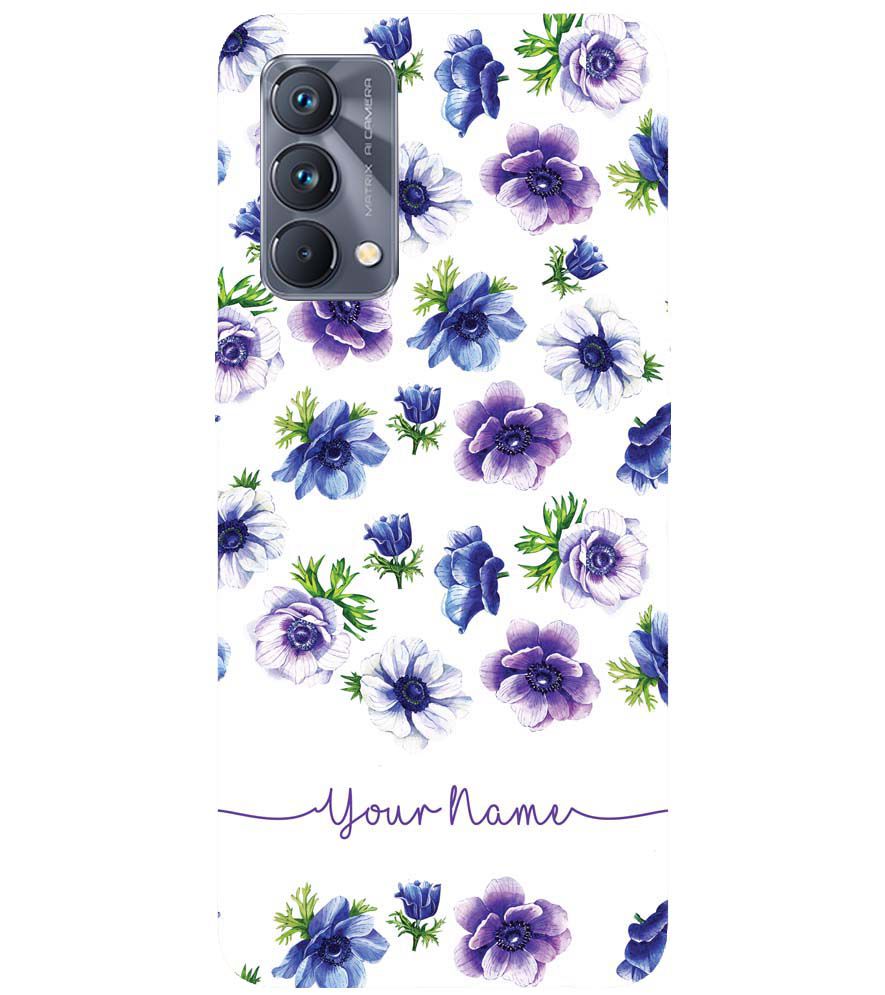 IK5005-Purple Flowers with Name Back Cover for Realme GT Master