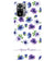 IK5005-Purple Flowers with Name Back Cover for Xiaomi Redmi Note 10