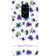 IK5005-Purple Flowers with Name Back Cover for Xiaomi Redmi Note 9