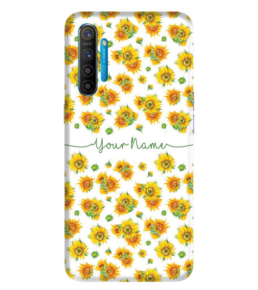 IK5006-Yellow Flowers with Name Back Cover for Oppo K5