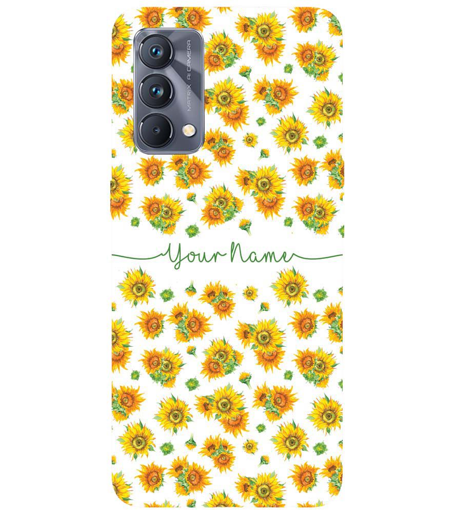 IK5006-Yellow Flowers with Name Back Cover for Realme GT Master