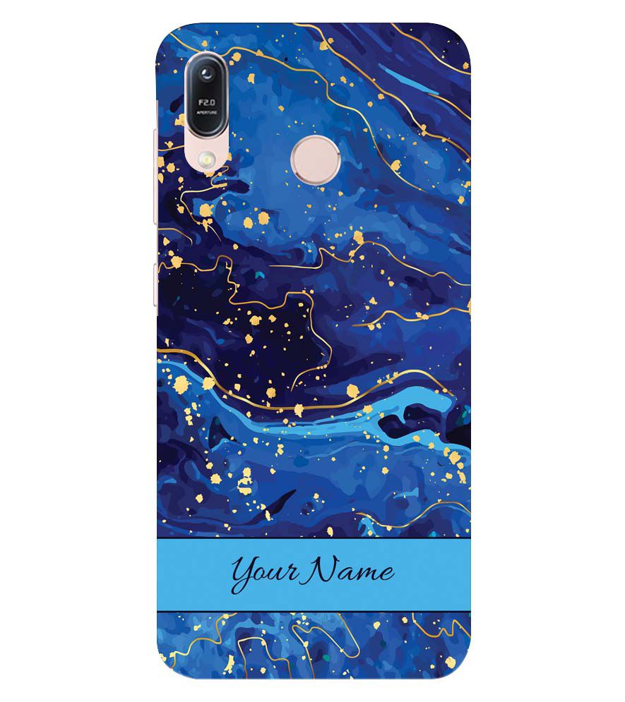 IK5007-Galaxy Blue with Name Back Cover for Asus Zenfone Max (M1) ZB556KL