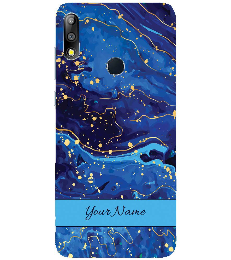 IK5007-Galaxy Blue with Name Back Cover for Asus Zenfone Max Pro (M2) ZB631KL