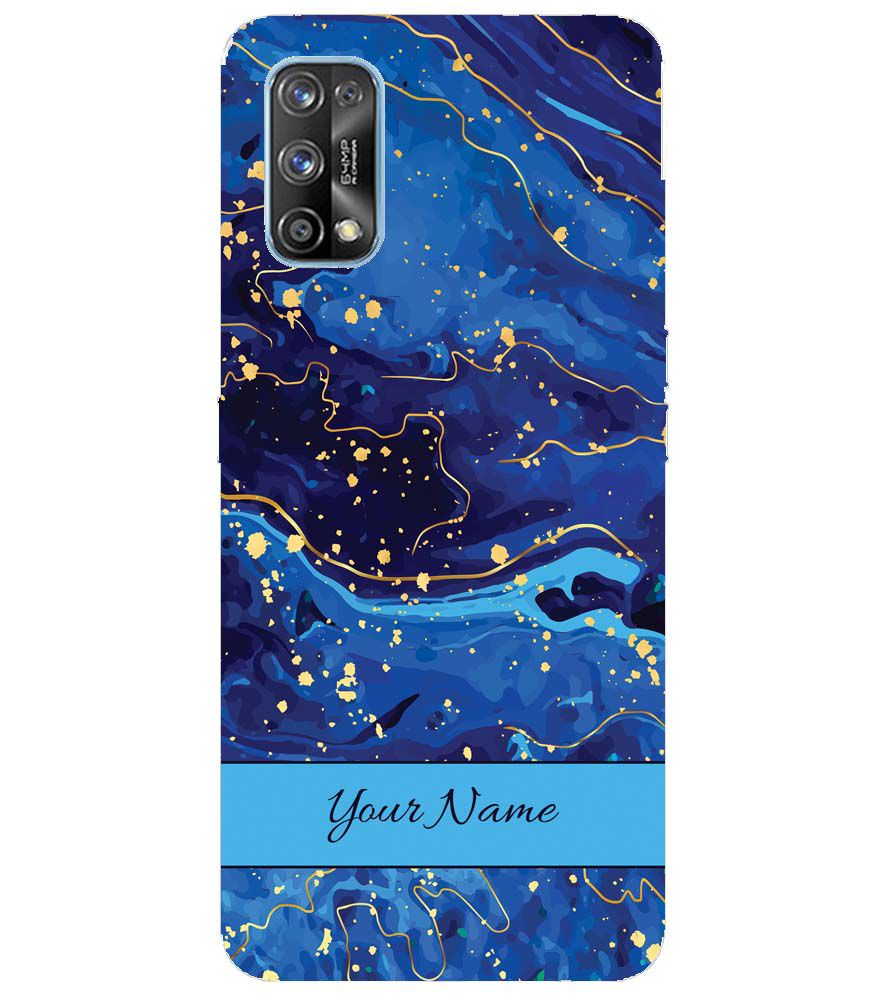 IK5007-Galaxy Blue with Name Back Cover for Realme 7 Pro