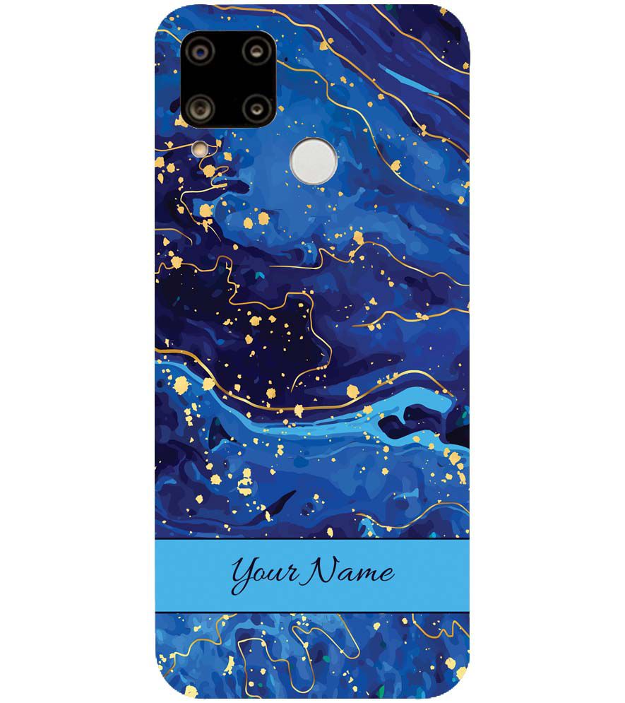 IK5007-Galaxy Blue with Name Back Cover for Realme C15
