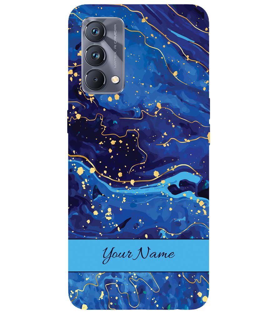 IK5007-Galaxy Blue with Name Back Cover for Realme GT Master