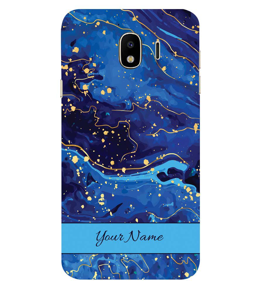 IK5007-Galaxy Blue with Name Back Cover for Samsung Galaxy J4 (2018)