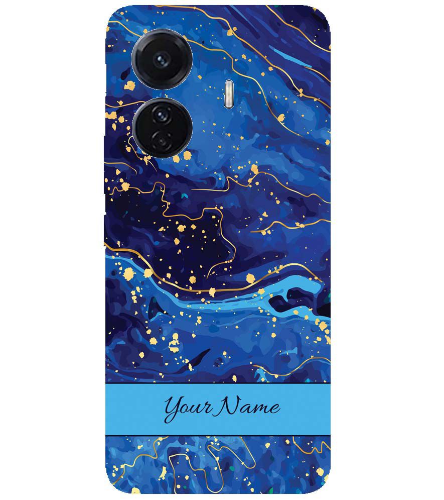 IK5007-Galaxy Blue with Name Back Cover for vivo T1 Pro