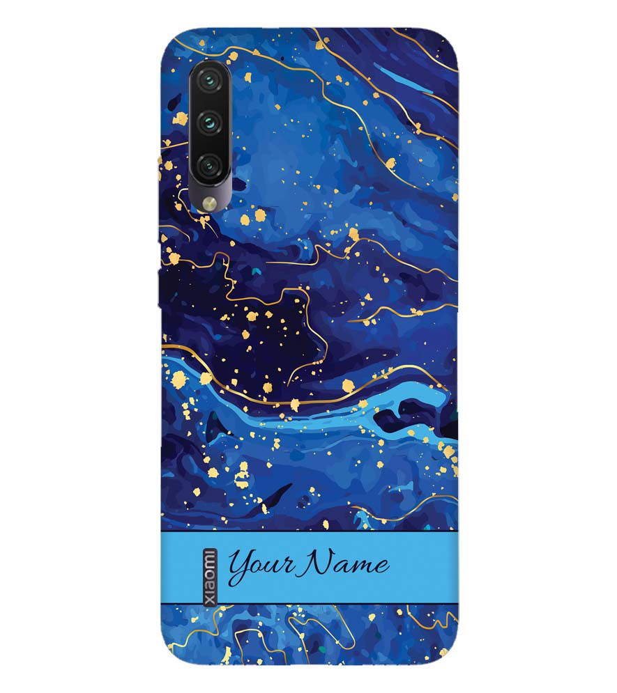 IK5007-Galaxy Blue with Name Back Cover for Xiaomi Mi A3