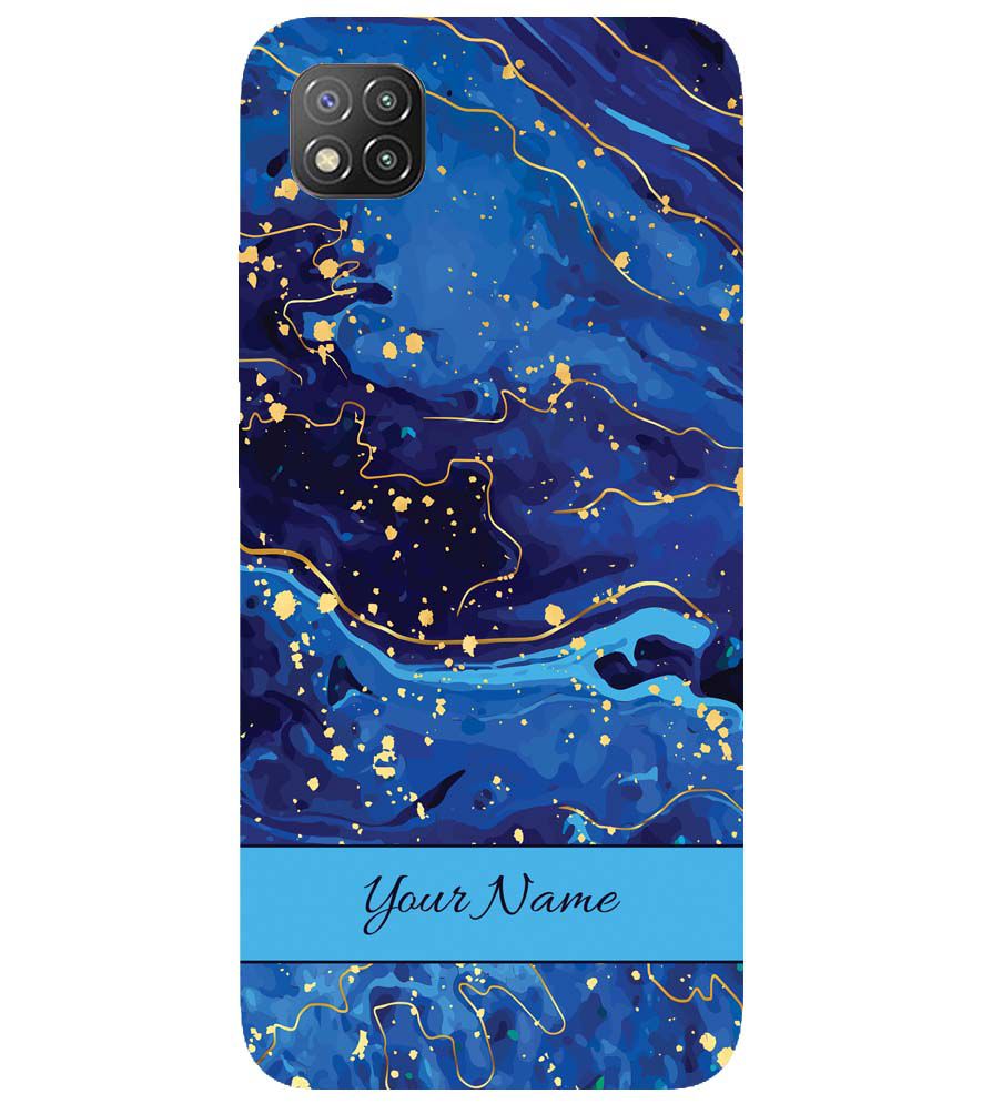 IK5007-Galaxy Blue with Name Back Cover for Xiaomi Poco C3