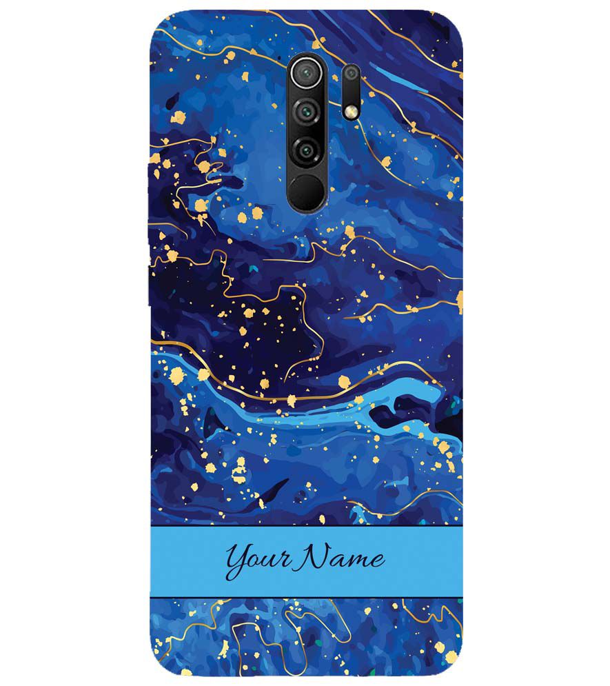 IK5007-Galaxy Blue with Name Back Cover for Xiaomi Poco M2