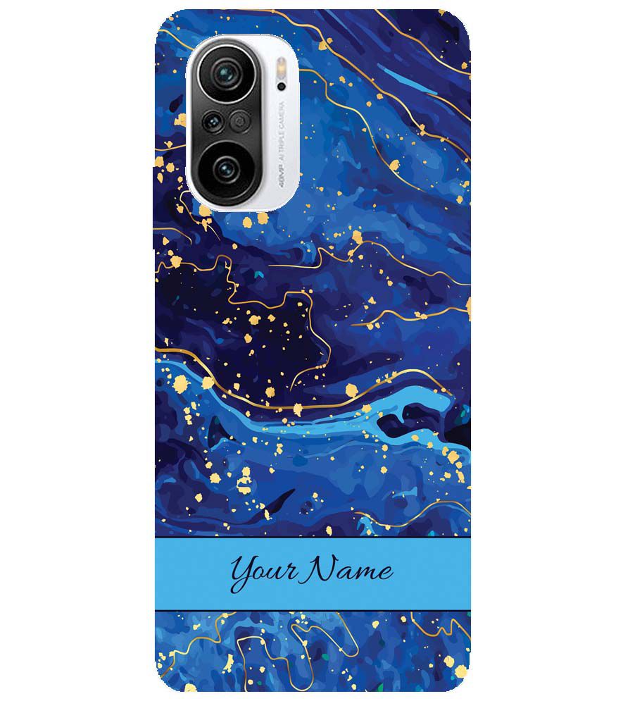 IK5007-Galaxy Blue with Name Back Cover for Xiaomi Redmi K40
