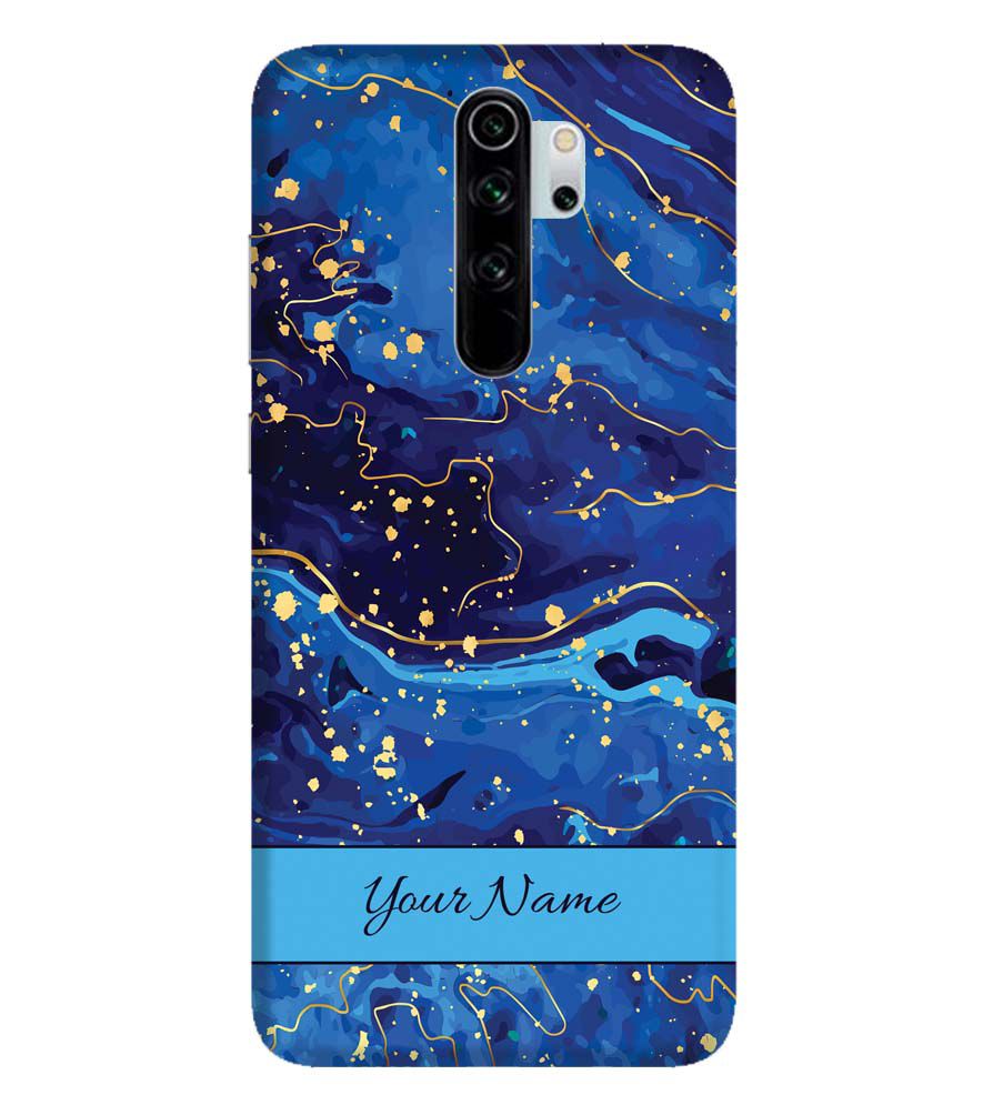 IK5007-Galaxy Blue with Name Back Cover for Xiaomi Redmi Note 8 Pro