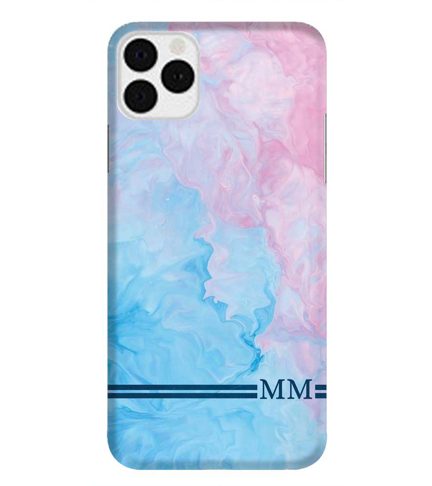 IK5008-Classic Marble with Initials Back Cover for Apple iPhone 11 Pro