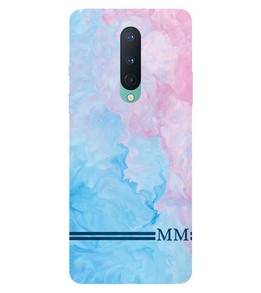 IK5008-Classic Marble with Initials Back Cover for OnePlus 8