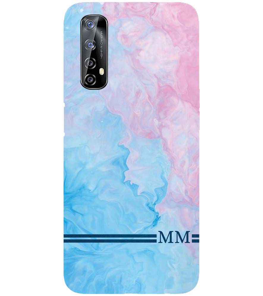 IK5008-Classic Marble with Initials Back Cover for Realme 7