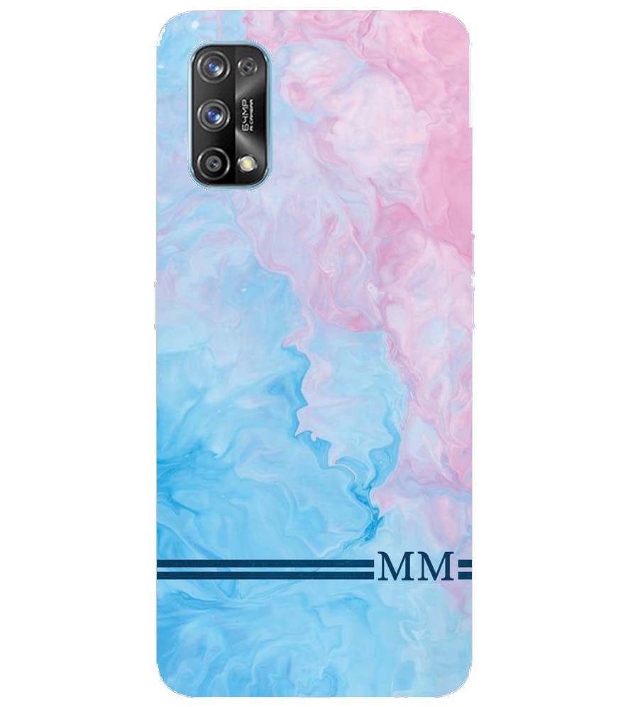 IK5008-Classic Marble with Initials Back Cover for Realme 7 Pro