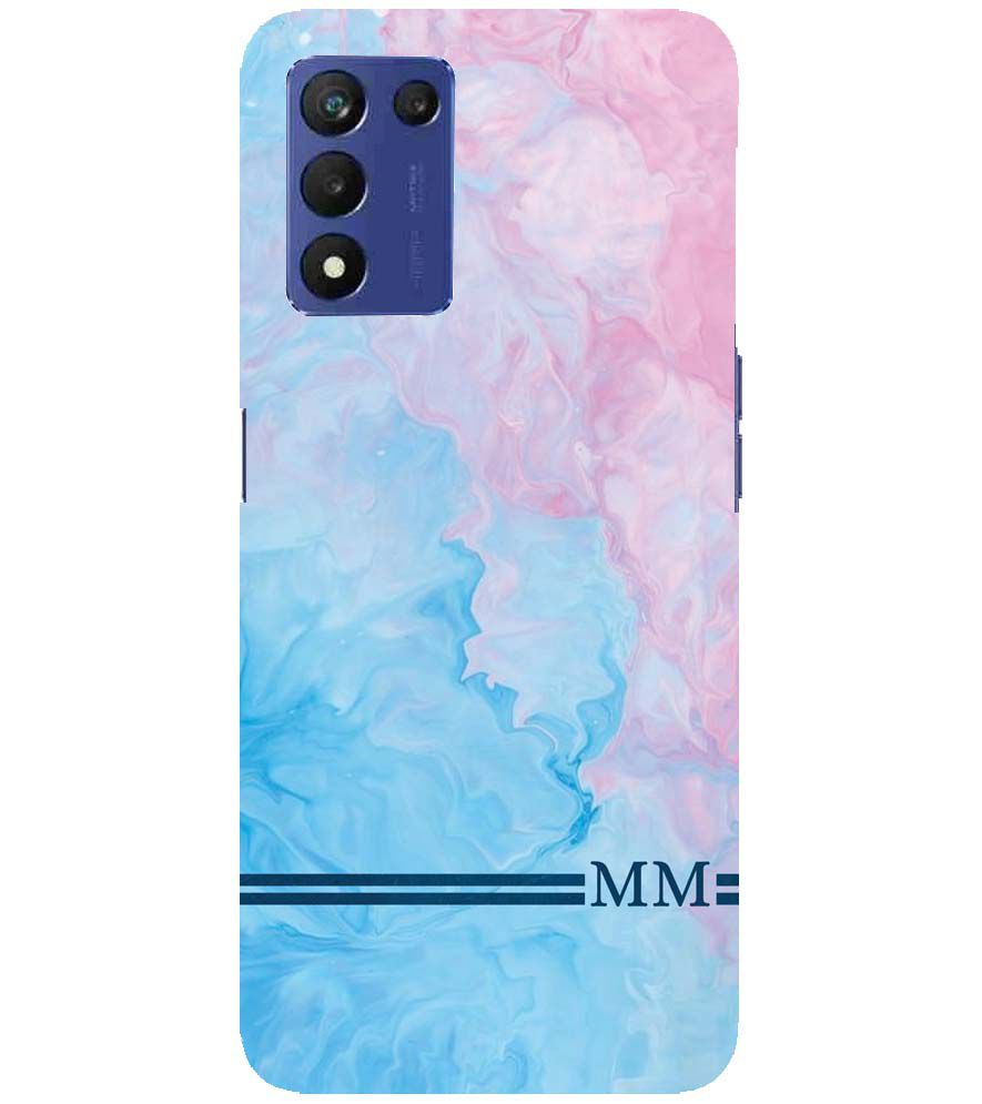 IK5008-Classic Marble with Initials Back Cover for Realme 9 5G Speed