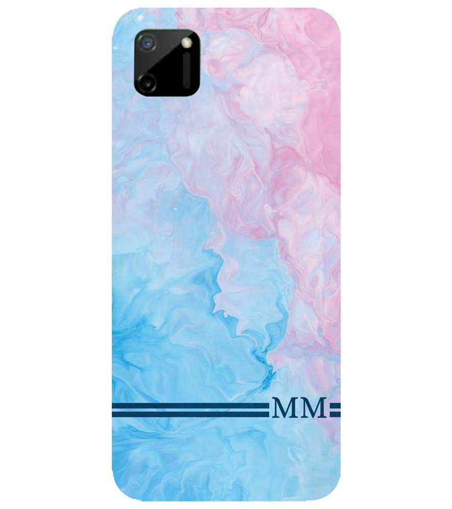 IK5008-Classic Marble with Initials Back Cover for Realme C11