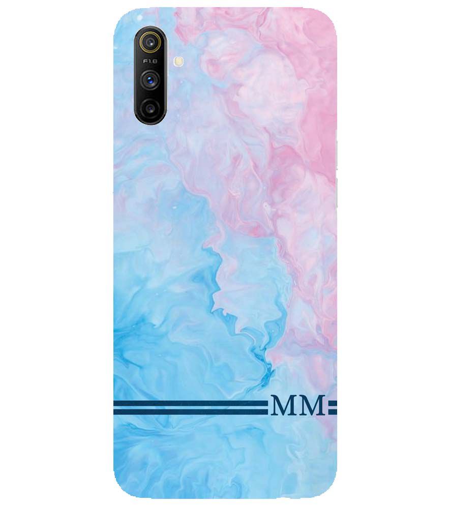 IK5008-Classic Marble with Initials Back Cover for Realme Narzo 10A