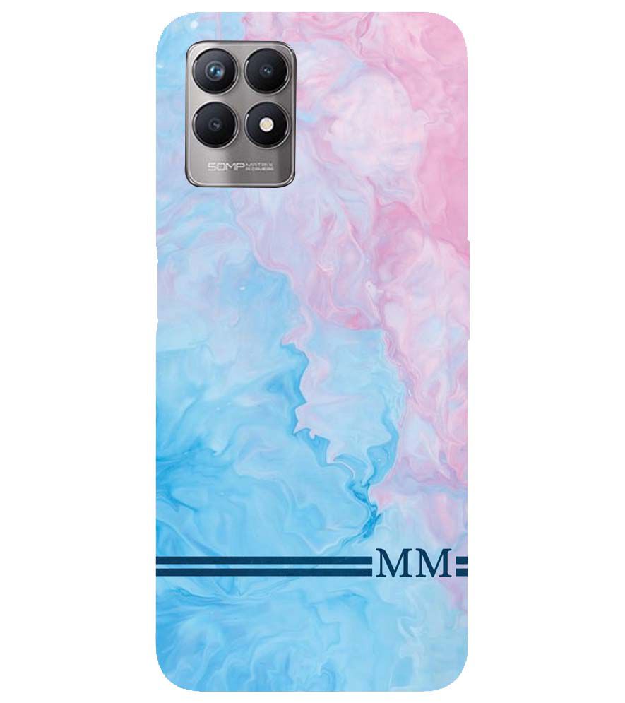 IK5008-Classic Marble with Initials Back Cover for Realme Narzo 50