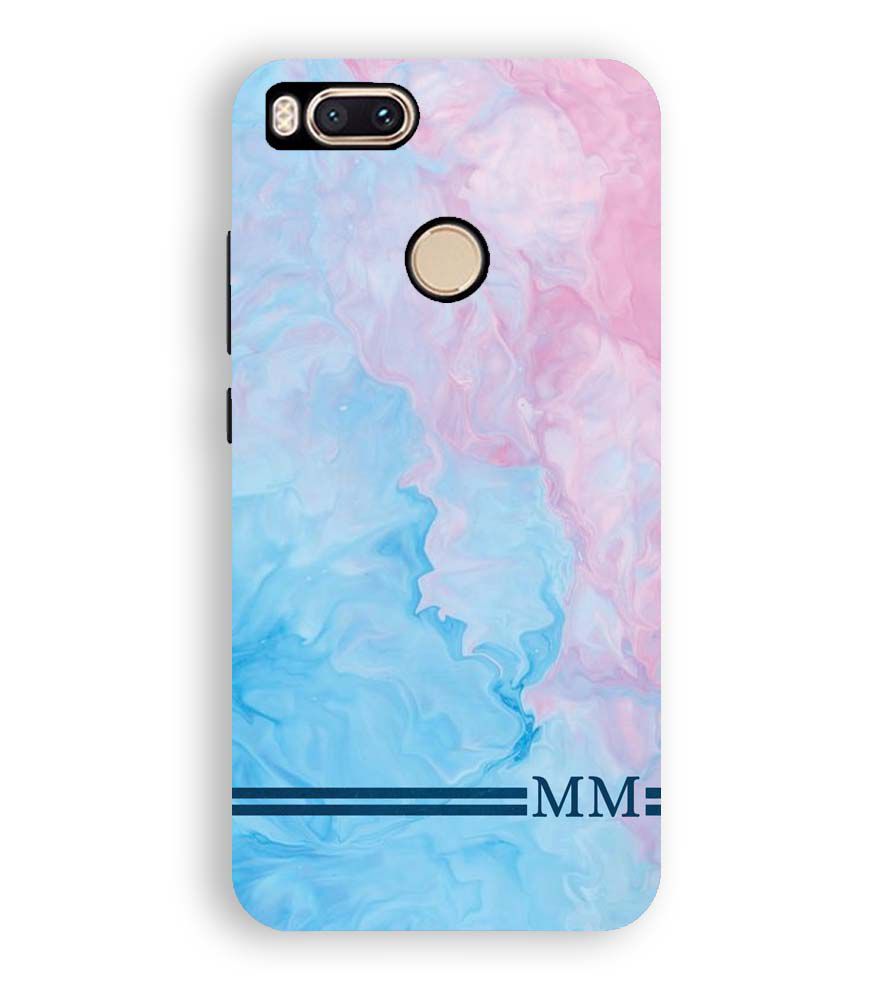 IK5008-Classic Marble with Initials Back Cover for Xiaomi Redmi A1