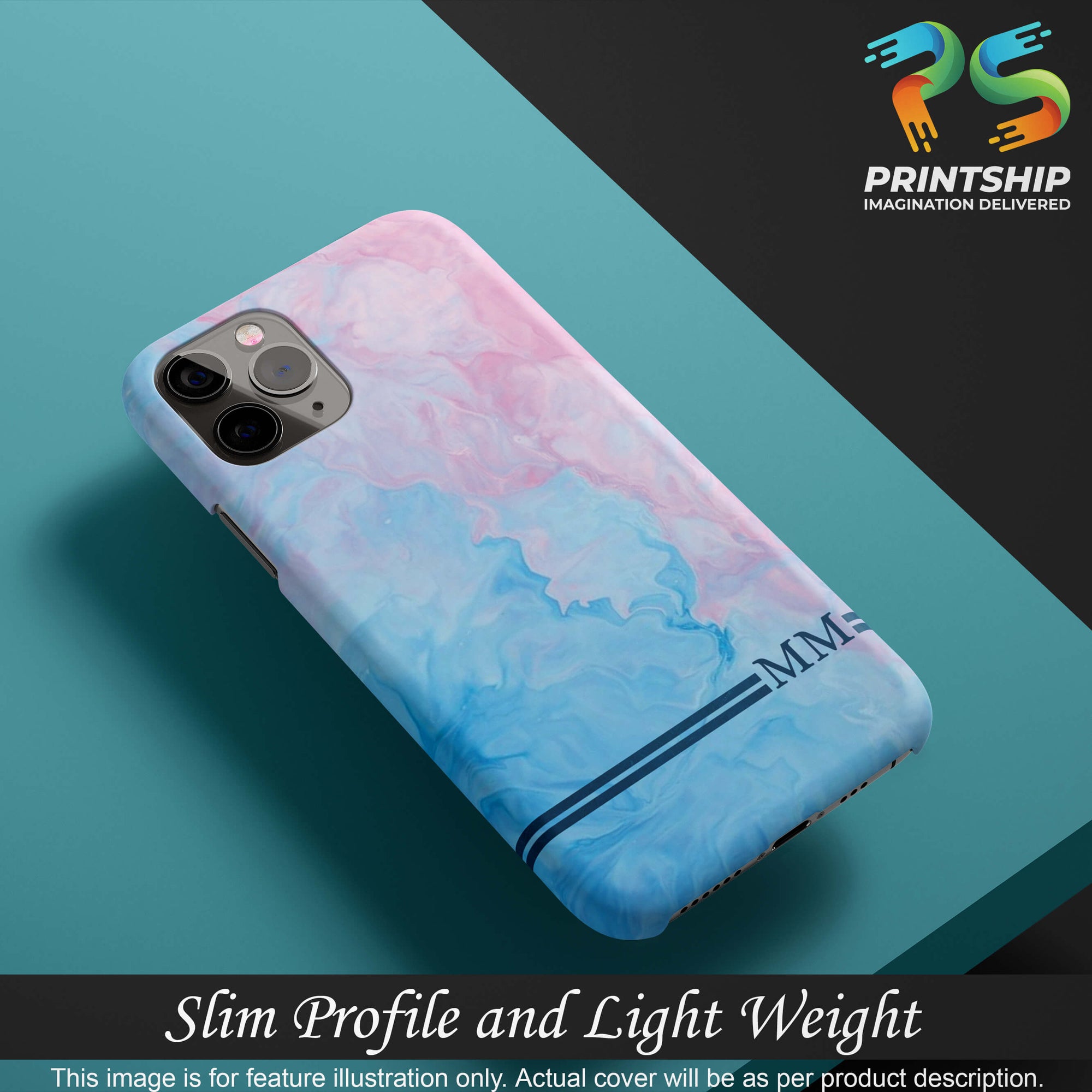 IK5008-Classic Marble with Initials Back Cover for Realme 9 Pro+-Image4