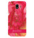 IK5010-Hot Pink Marble with Name Back Cover for Samsung Galaxy J4 (2018)