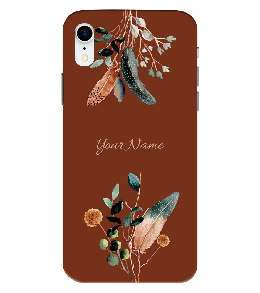 IK5011-Amazing Plants with Name Back Cover for Apple iPhone XR