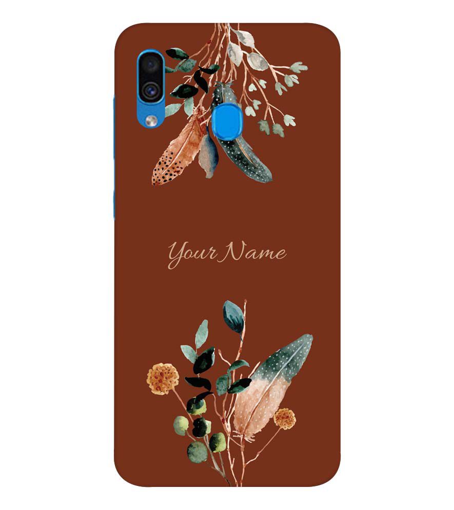 IK5011-Amazing Plants with Name Back Cover for Samsung Galaxy A20