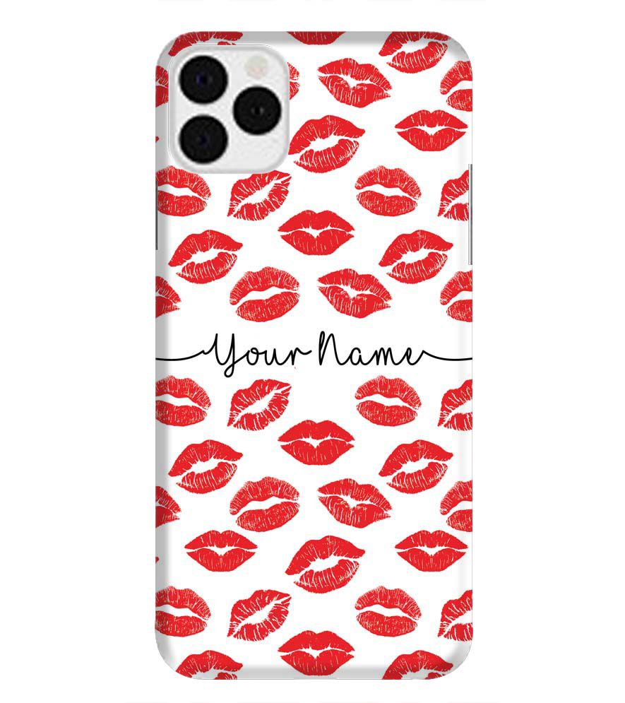 IK5015-Girly Lipstics with Name Back Cover for Apple iPhone 11 Pro