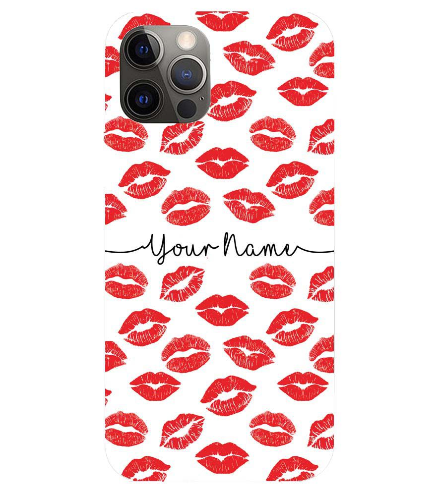 IK5015-Girly Lipstics with Name Back Cover for Apple iPhone 12 Pro