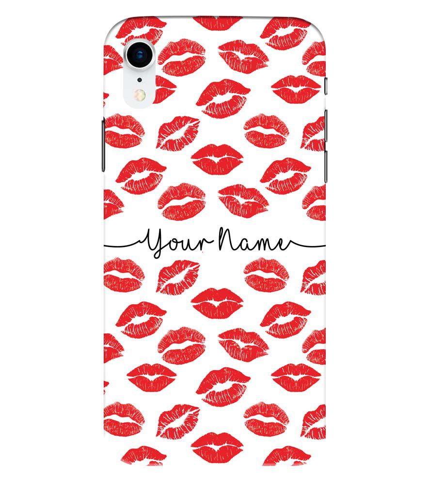 IK5015-Girly Lipstics with Name Back Cover for Apple iPhone XR