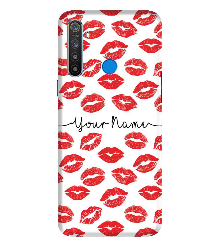 IK5015-Girly Lipstics with Name Back Cover for Realme 5